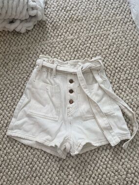 Zara high waited sailor shorts with adjustable tie